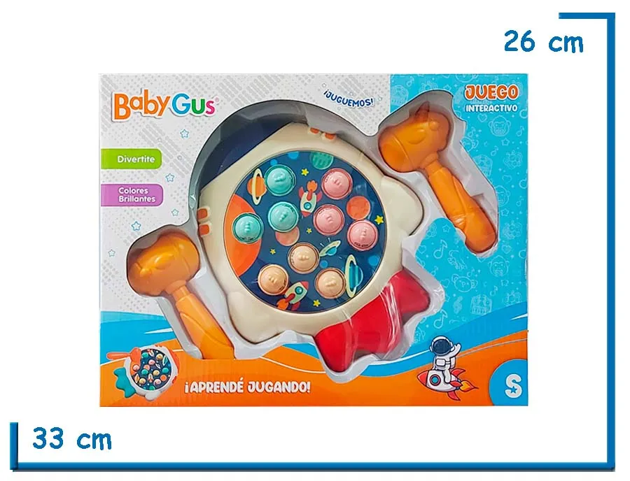 BABY GUS MARTILLERO COHETE AZUL Y ROJO