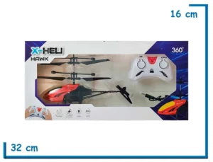 X-HELI HAWK ROJO HELICOPTERO RADIO CONTROL