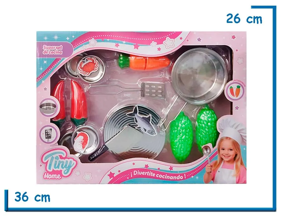 TINY HOME SUPER SET DE COCINA CON ACCESORIOS