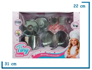 TINY HOME SET DE COCINA ACERO INOXIDABLE 6 PZS