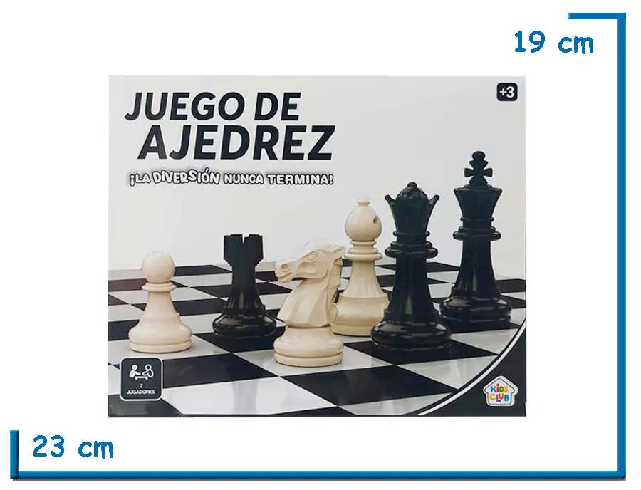 KIDS CLUB JUEGO DE AJEDREZ GRANDE (CAJA NEGRA)