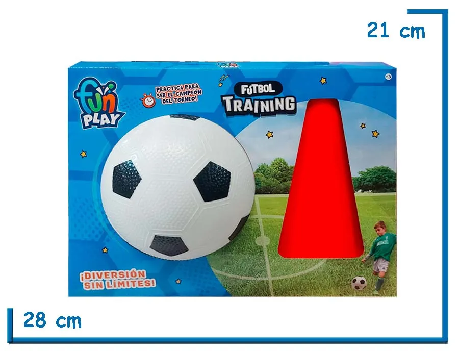 FUN PLAY FUTBOL TRAINING PELOTA CON CONOS