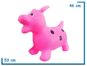 DRAGON SALTARIN ROSA EN BOLSA 53X46X24