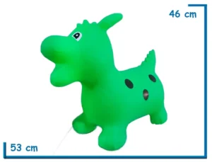 DRAGON SALTARIN VERDE EN BOLSA 53X46X24