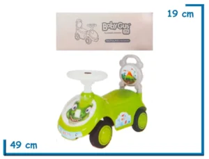 BABY GUS GO PATA PATA AUTO CON BOCINA VERDE DINOSAURIO