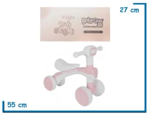 BABY GUS GO PATACLETA CON LUZ Y SONIDO ROSA