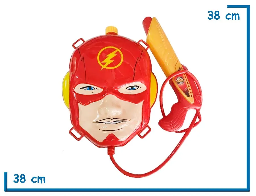 MOCHILA DE AGUA THE FLASH CARA DC EN BOLSA