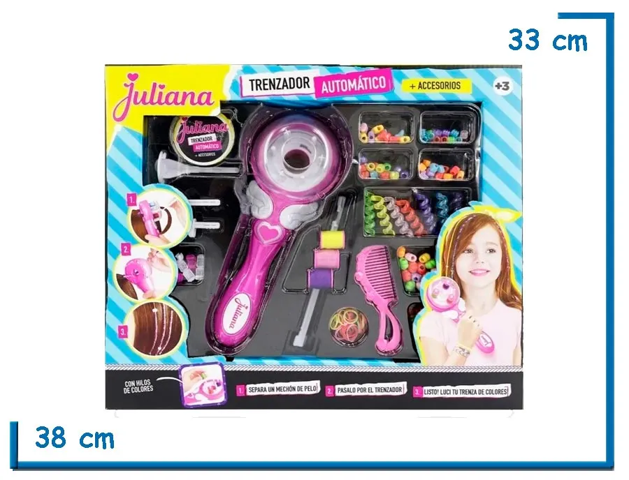 JULIANA TRENZADOR AUTOMATICO CON ACCESORIOS