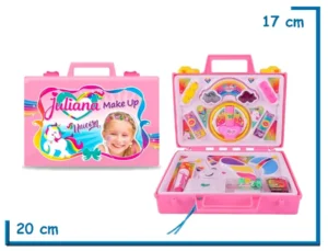 JULIANA MAKE UP UNICORN VALIJA CHICA ROSA