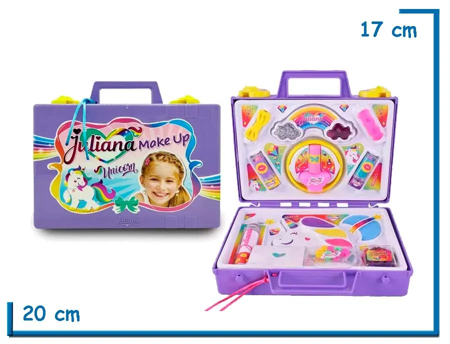 JULIANA MAKE UP UNICORN VALIJA CHICA VIOLETA