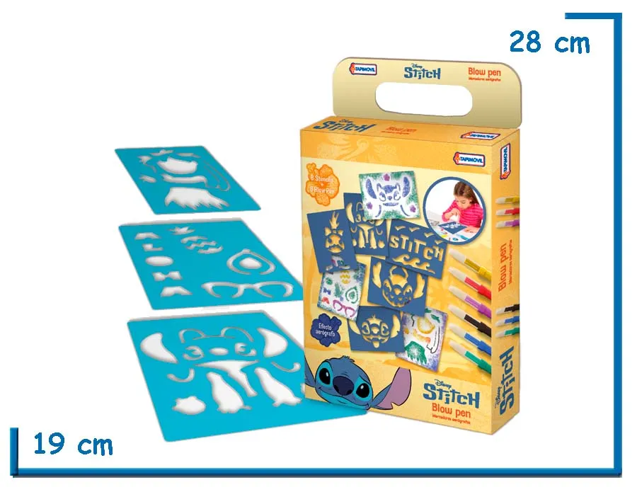 DISNEY STITCH BLOWPEN CON STENCILS