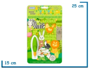 MUNDO ANIMAL AGUA WOW! COLOREA CON AGUA
