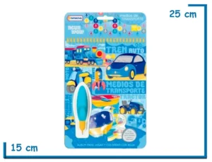 MEDIOS DE TRANSPORTE AGUA WOW! COLOREA CON AGUA