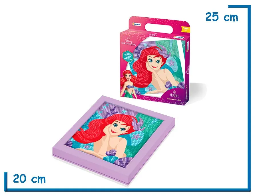 DISNEY PRINCESA ARIEL DIAMONDS ART