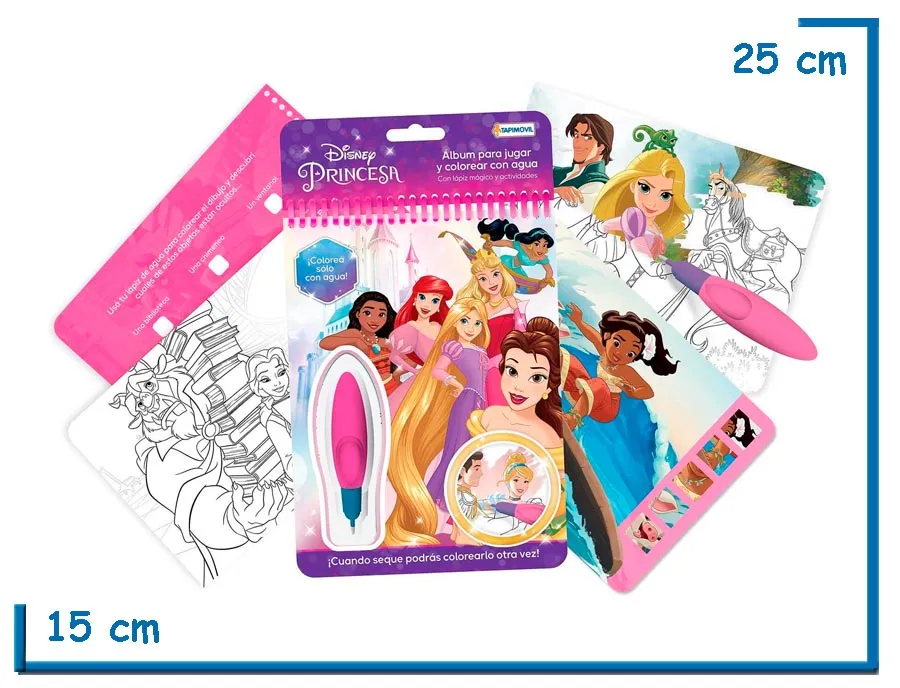DISNEY PRINCESAS AGUA WOW! COLOREA CON AGUA
