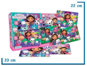 GABBYS DOLLHOUSE 4 PUZZLES