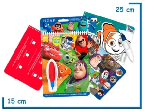 PIXAR AGUA WOW! COLOREA CON AGUA