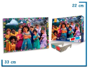 DISNEY ENCANTO PUZZLE 3D 60PZS CON ANTEOJOS