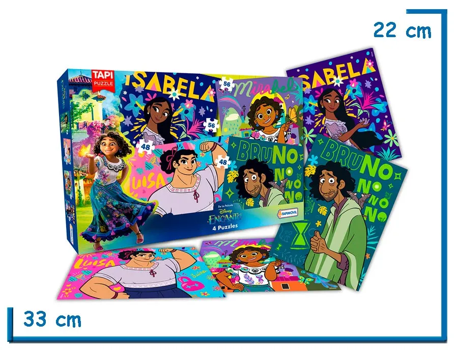 DISNEY ENCANTO 4 PUZZLES