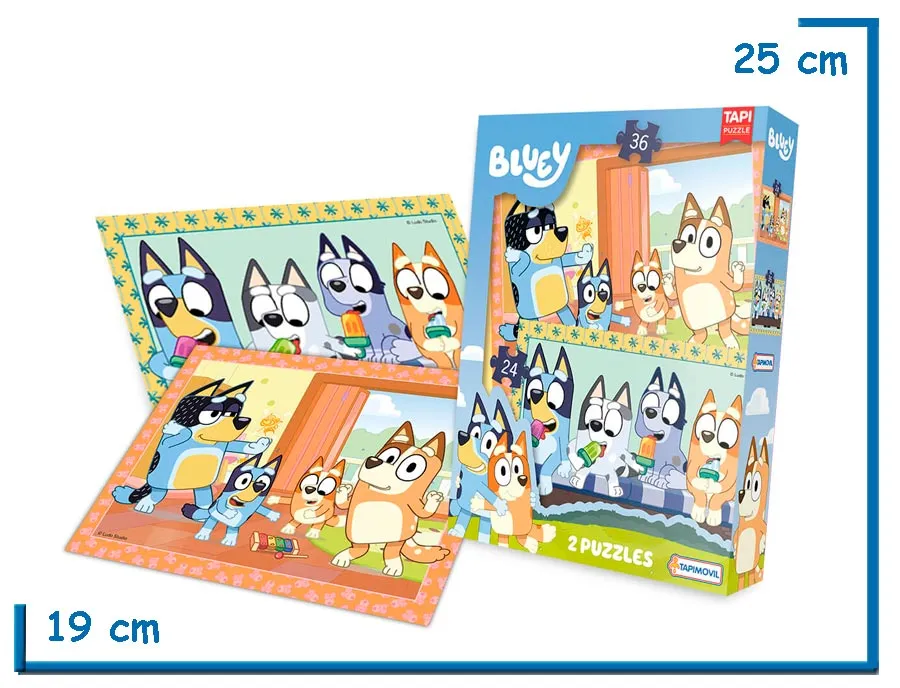 BLUEY 2 PUZZLES 24 36 PZS