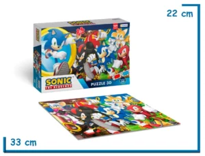 SONIC PUZZLE 3D 60PZS CON ANTEOJOS