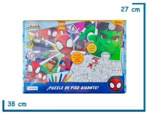 SPIDEY AMAZING FRIENDS PUZZLE DE PISO GIGANTE BIFAZ 24 PZS