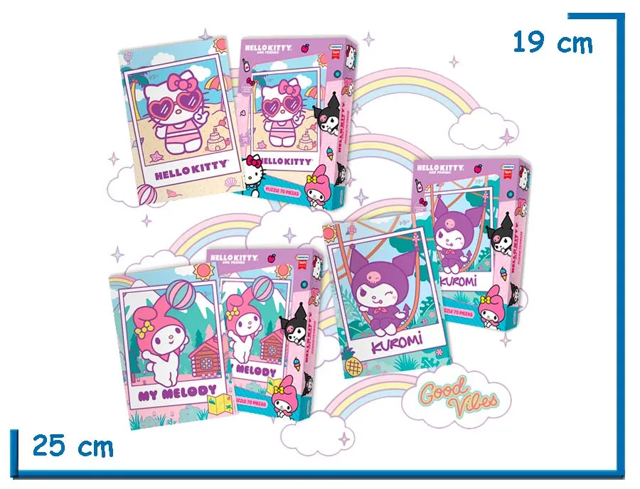 HELLO KITTY PUZZLE SURTIDO X70 PZS