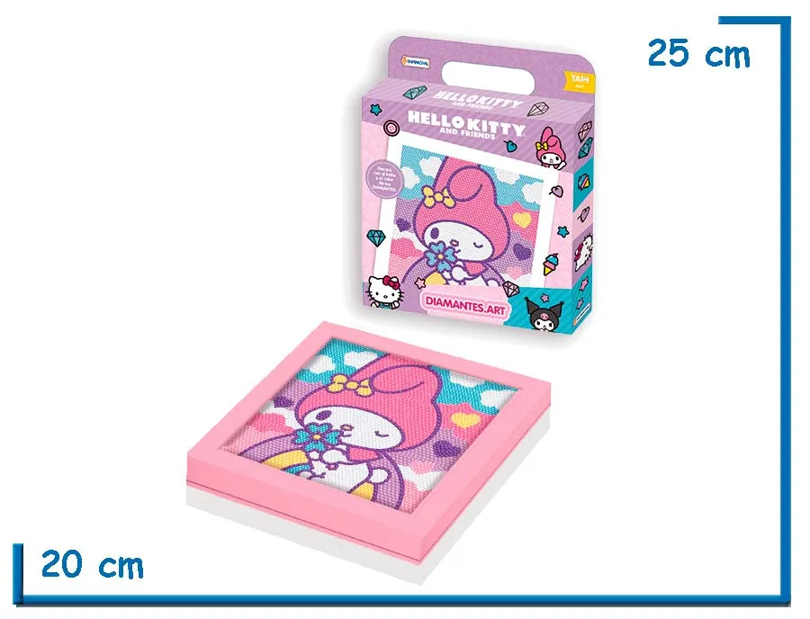 HELLO KITTY AND FRIENDS MY MELODY DIAMONDS ART