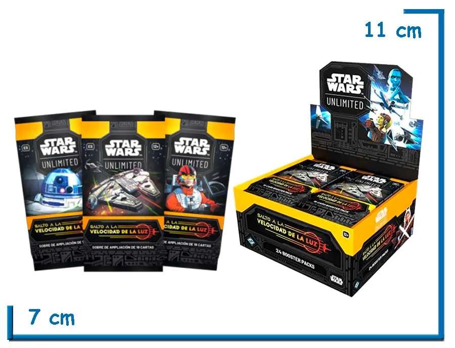 STAR WARS UNLIMITED SALTO A LA VELOCIDAD DE LA LUZ BOOSTER X16 CARTAS