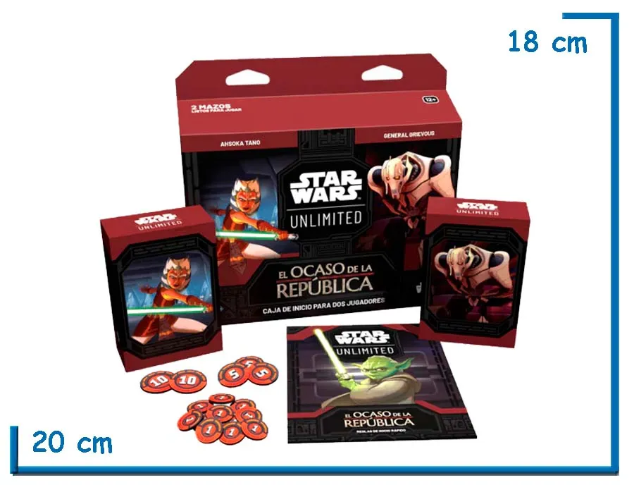 STAR WARS UNLIMITED EL OCASO DE LA REPUBLICA CAJA DE INICIO