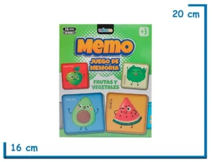MEMO FRUTAS Y VEGETALES JUEGO DE MEMORIA