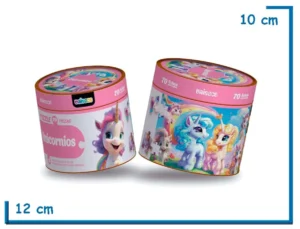 UNICORNIOS PUZZLE X70 PZS EN POTE