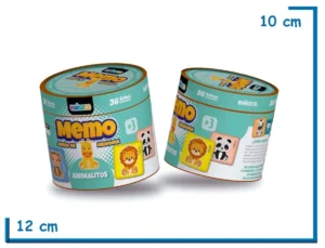 MEMO ANIMALITOS JUEGO DE MEMORIA 36 FICHAS EN POTE