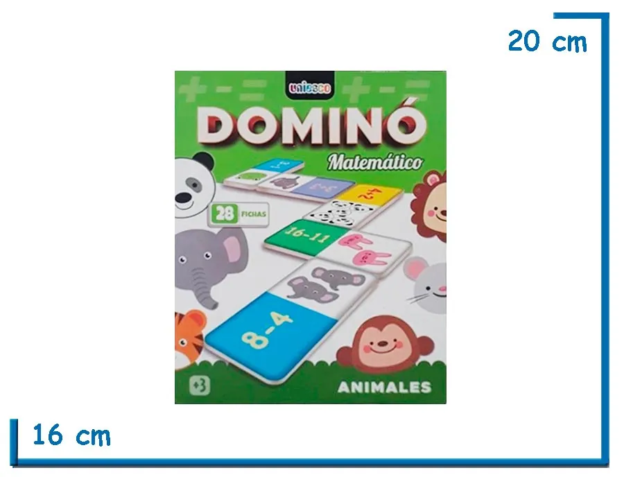 DOMINO MATEMATICO ANIMALES