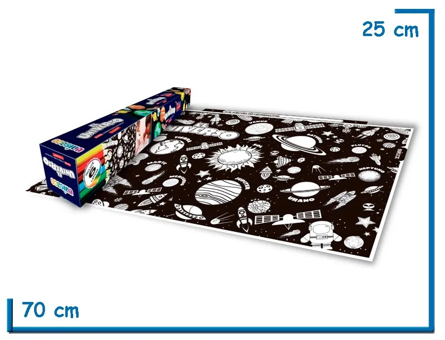 EL UNIVERSO SUPER LAMINA PARA COLOREAR