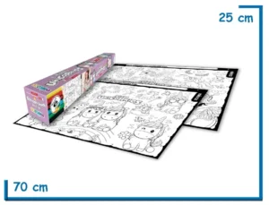 MUNDO UNICORNIOS 2 SUPER LAMINAS PARA COLOREAR