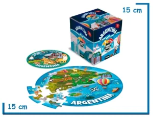 ARGENTINA 2 PUZZLES CIRCULARES 35 Y 9 PZS