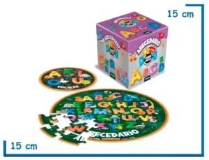 ABECEDARIO 2 PUZZLES CIRCULARES 35 Y 9 PZS