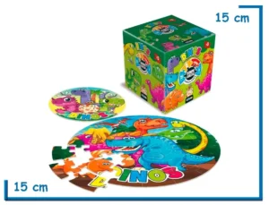 DINOS 2 PUZZLES CIRCULARES 35 Y 9 PZS