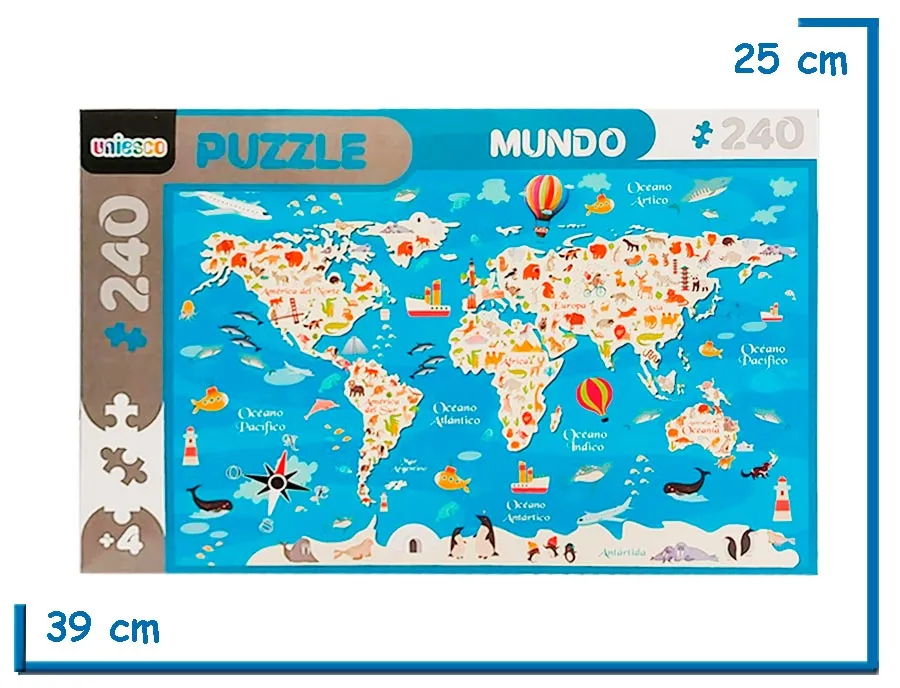 PUZZLE X240 PZS MUNDO