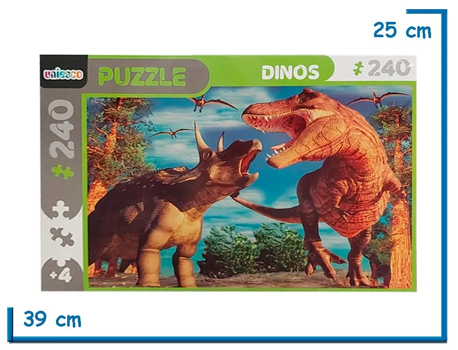 PUZZLE X240 PZS DINOS