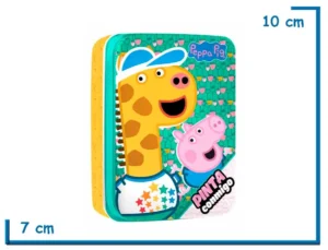 PINTA CONMIGO PEPPA PIG LATA GEORGE Y GERALD GIRAFFE