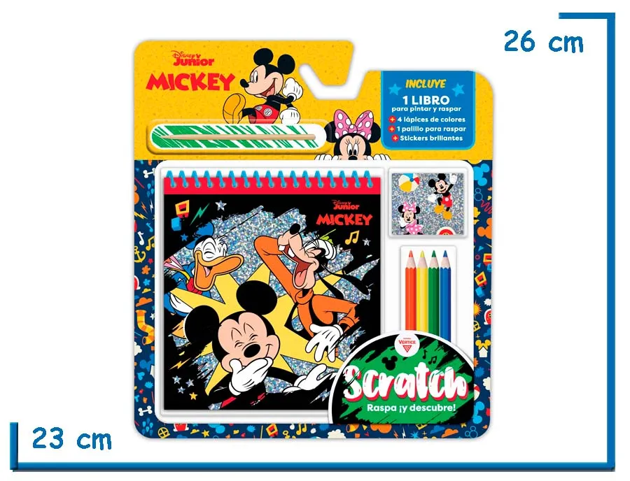 SCRATCH RASPA Y DESCUBRE DISNEY JUNIOR MICKEY