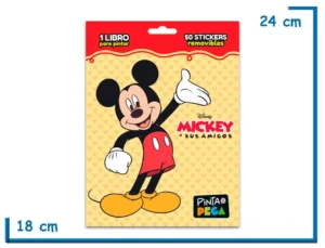 LIBRO PINTA Y PEGA MICKEY Y SUS AMIGOS