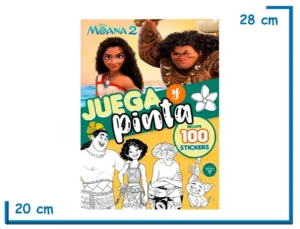 LIBRO JUEGA Y PINTA MOANA 2