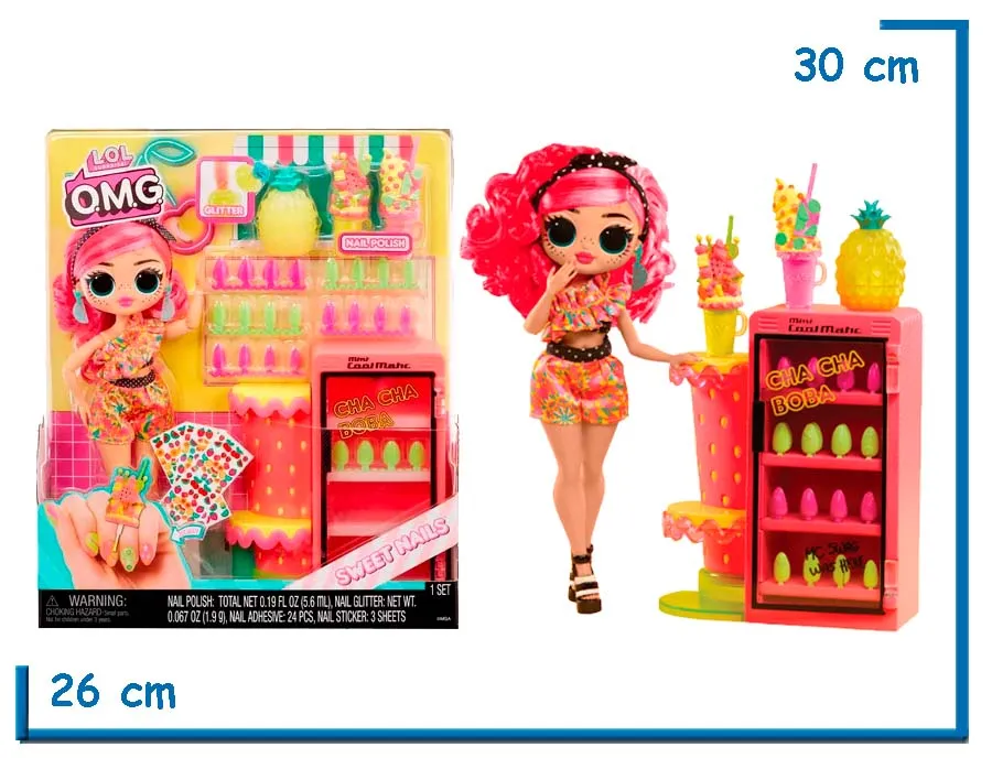 MGA LOL SURPRISE OMG PINKY POPS FRUIT SHOP SWEET NAILS