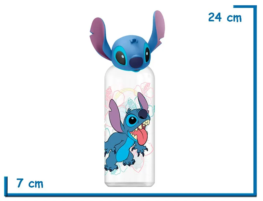 STITCH BOTELLA 560 ML TAPA FIGURA 3D