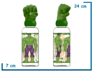 THE HULK BOTELLA 560 ML TAPA FIGURA 3D