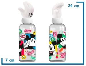 MICKEY MOUSE BOTELLA 560 ML TAPA FIGURA 3D