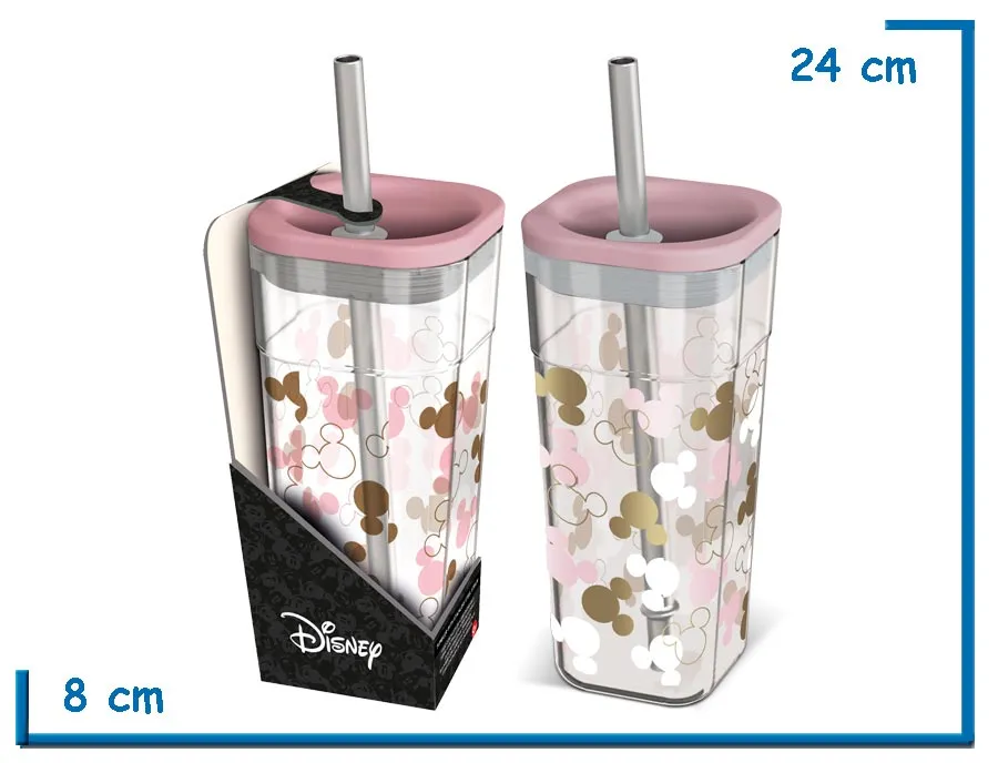 MICKEY MOUSE VASO 540 ML ACRILICO CUBE